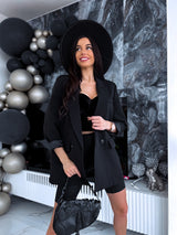Oversize, klasiska žakete - MELNA PRE-ORDER