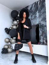 Oversize, klasiska žakete - MELNA PRE-ORDER